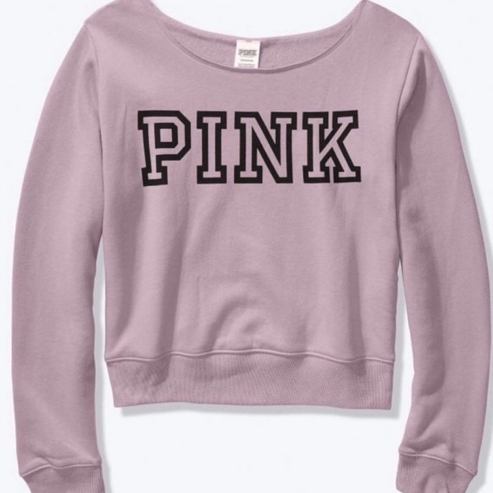 PINK Victoria's Secret Lightweight Crewneck Sweatshirt - Pink